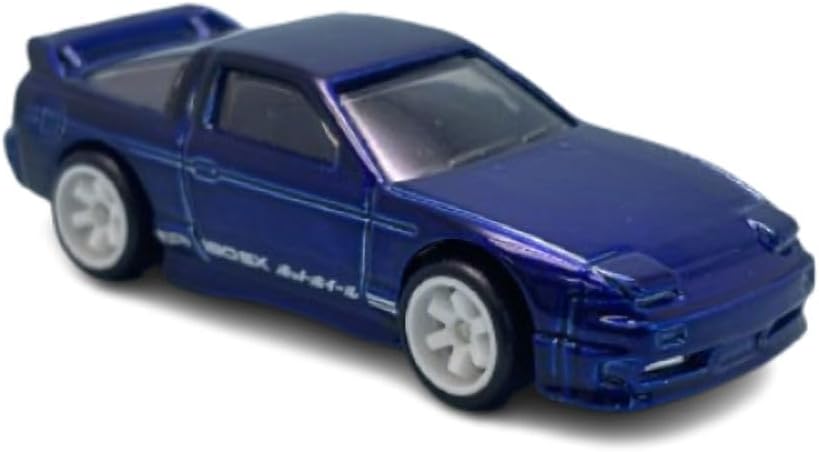 Hot Wheels '96 Nissan 180SX Type X Super Treasure Hunt, Blue, Die-Cast Car, 90's Theme, 211/250, 6/10