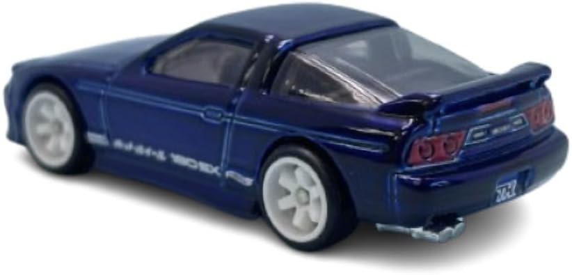 Hot Wheels '96 Nissan 180SX Type X Super Treasure Hunt, Blue, Die-Cast Car, 90's Theme, 211/250, 6/10