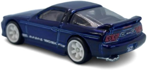 Hot Wheels '96 Nissan 180SX Type X Super Treasure Hunt, Blue, Die-Cast Car, 90's Theme, 211/250, 6/10