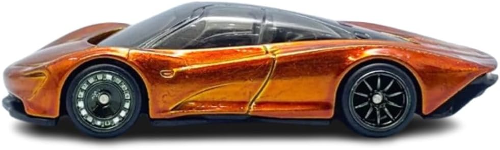 Hot Wheels Die-Cast Super Treasure Hunt McLaren Speedtail, Spectraflame Volcano Orange, 5/5, Collectible Toy Vehicle