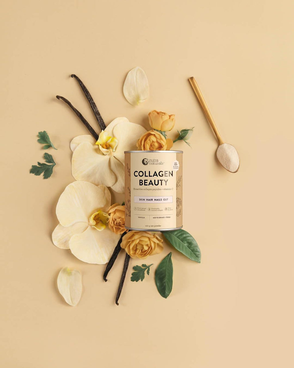 Nutra Naturals Collagen Beauty Powder 672g, VERISOL Bioactive Collagen Peptides + 100% RDI Vitamin C, Supports Skin, Hair, Nails + Gut