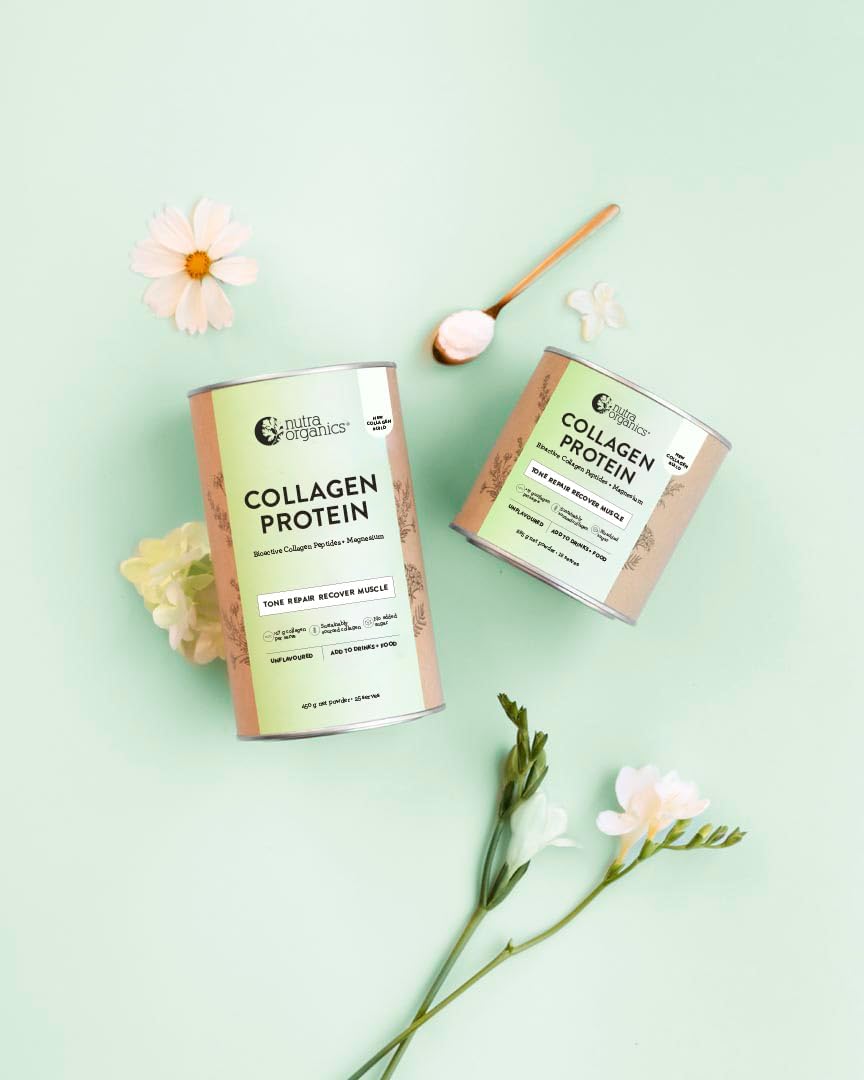 Nutra Naturals Collagen Protein Powder (Previously Collagen Build) 450g, Bioactive Collagen Peptides + Magnesium, 17 g Protein Per Serve, Supports Muscle Tone + Recovery