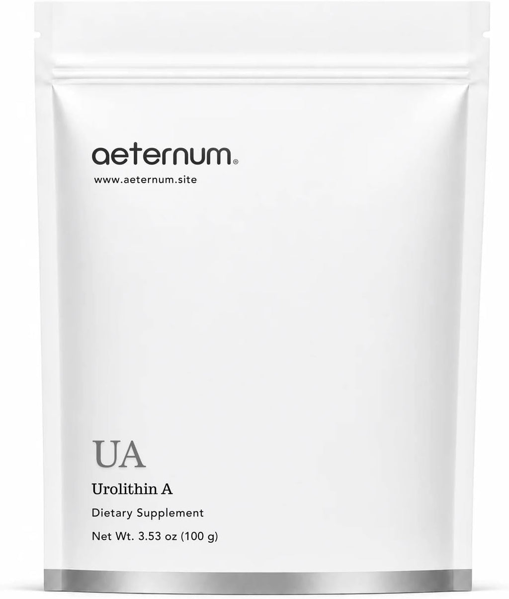 aeternum Urolithin A Powder 100g, Urolithin A Supplement for Muscle Function & Mitochondria Support, No fillers, chemicals, preservatives, or additives, Third-Party Tested 100% Pure Unrivaled Purity!