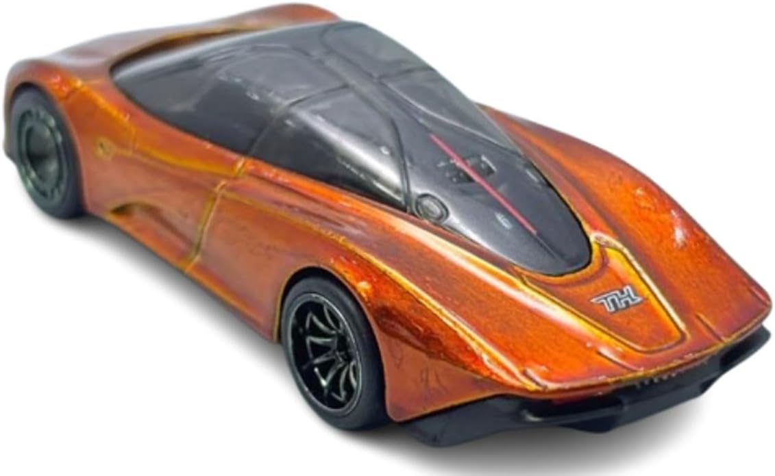 Hot Wheels Die-Cast Super Treasure Hunt McLaren Speedtail, Spectraflame Volcano Orange, 5/5, Collectible Toy Vehicle