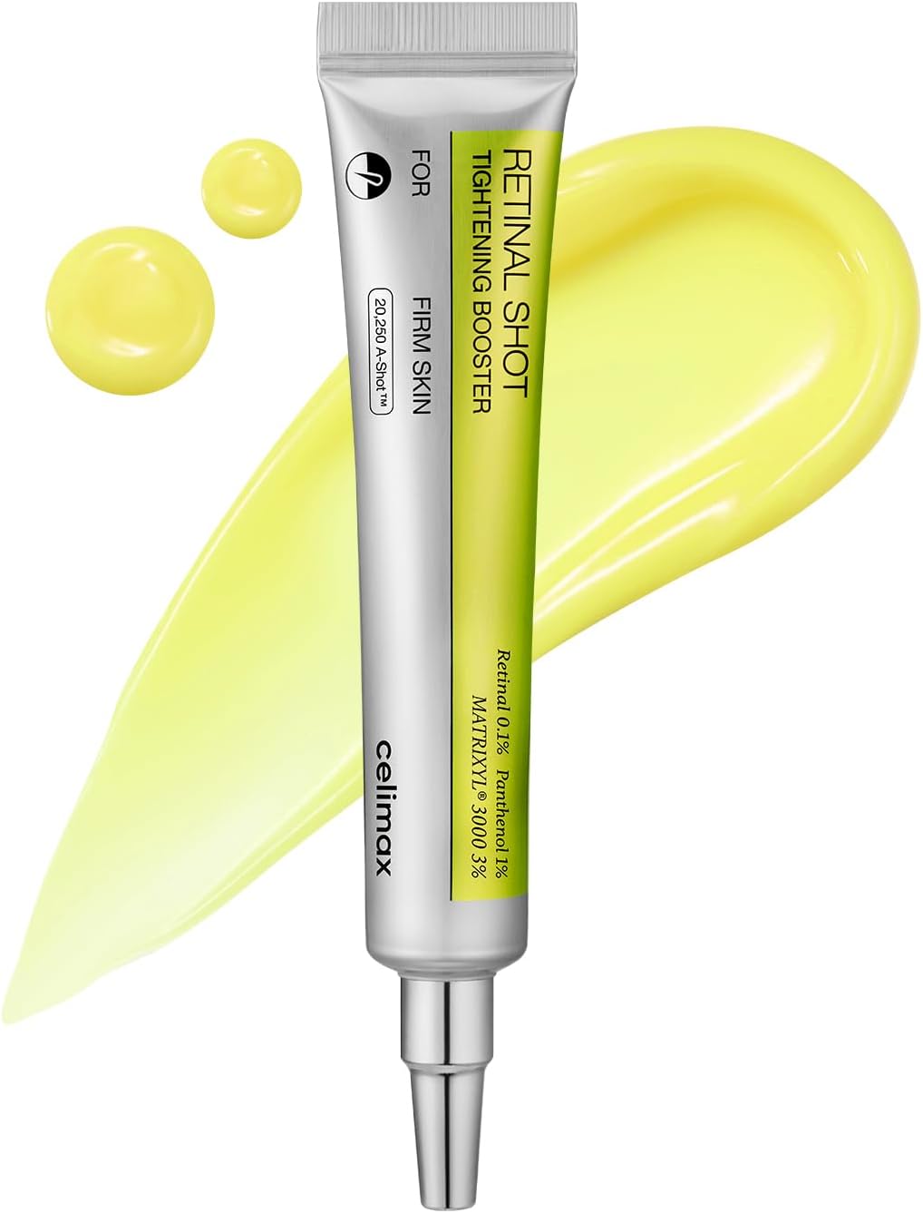 celimax The Vita A Retinal Shot Tightening Booster | with Retinal 0.1%, Matryxyl 3%, Pore Minimizer, Wrinkles & Fine Lines, Firmer Skin, 15ml