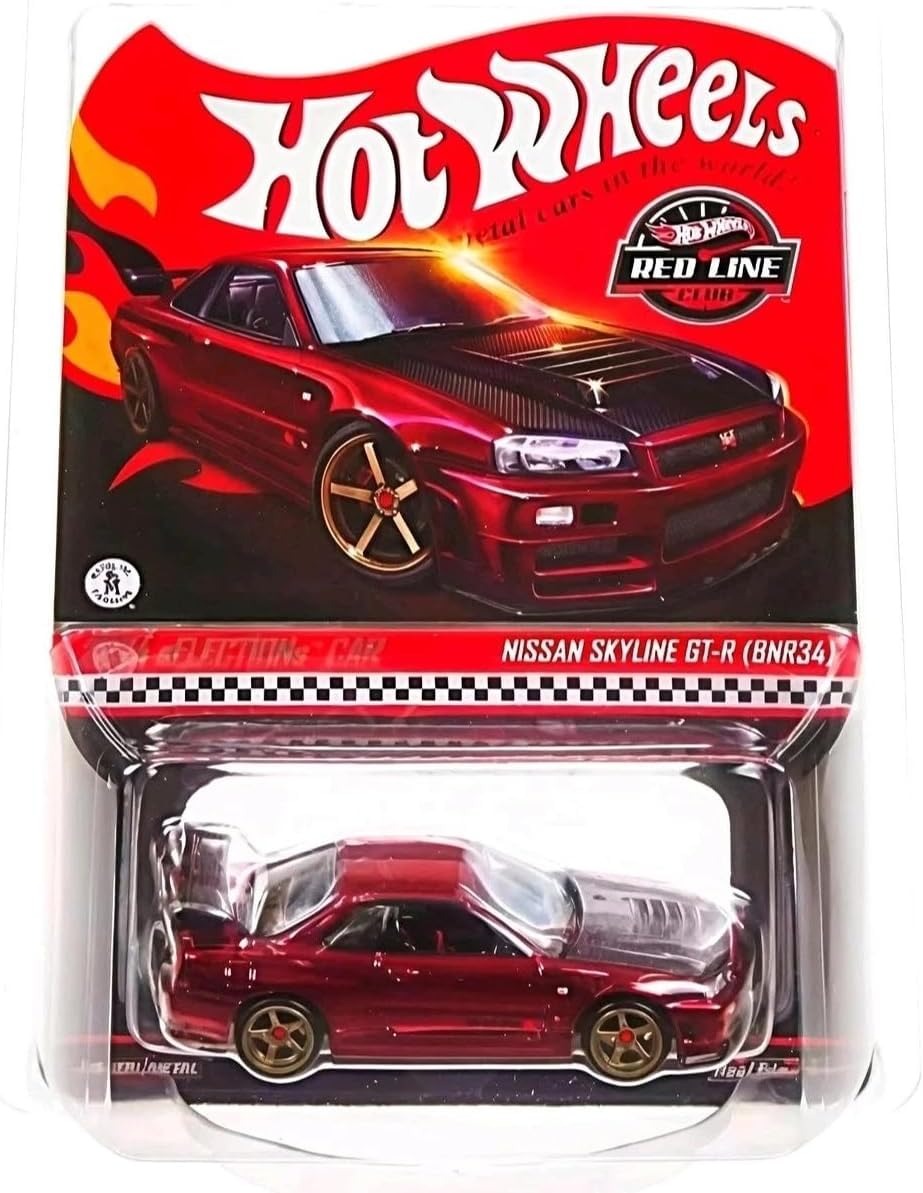 Hot Wheels Nissan Skyline GT-R (BNR34) RLC Exclusive Collectors sELECTIONs - Oxblood Red