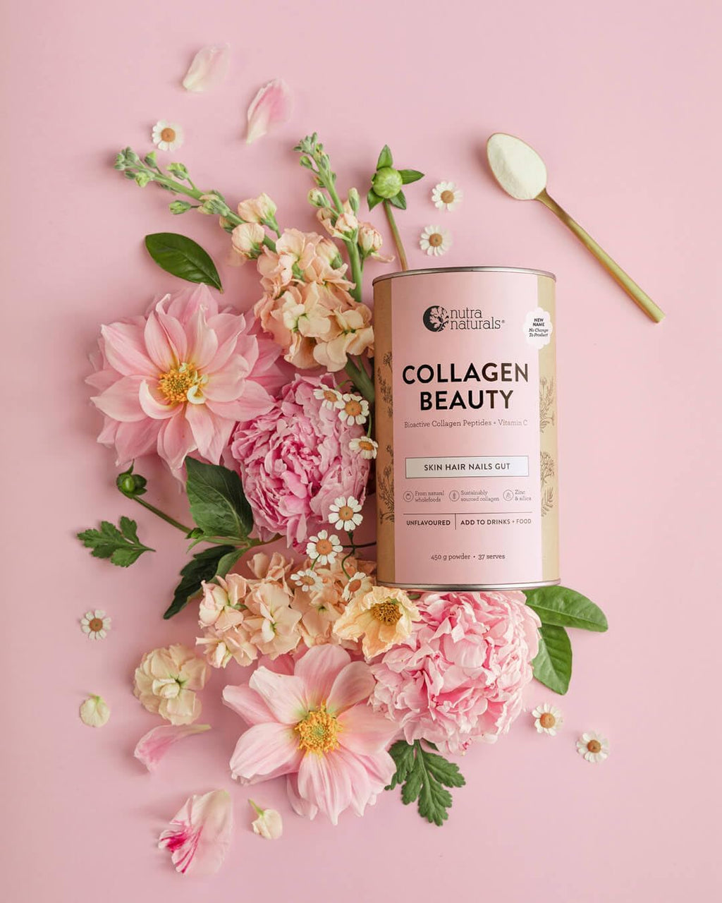 Nutra Naturals Collagen Beauty Powder 672g, VERISOL Bioactive Collagen Peptides + 100% RDI Vitamin C, Supports Skin, Hair, Nails + Gut