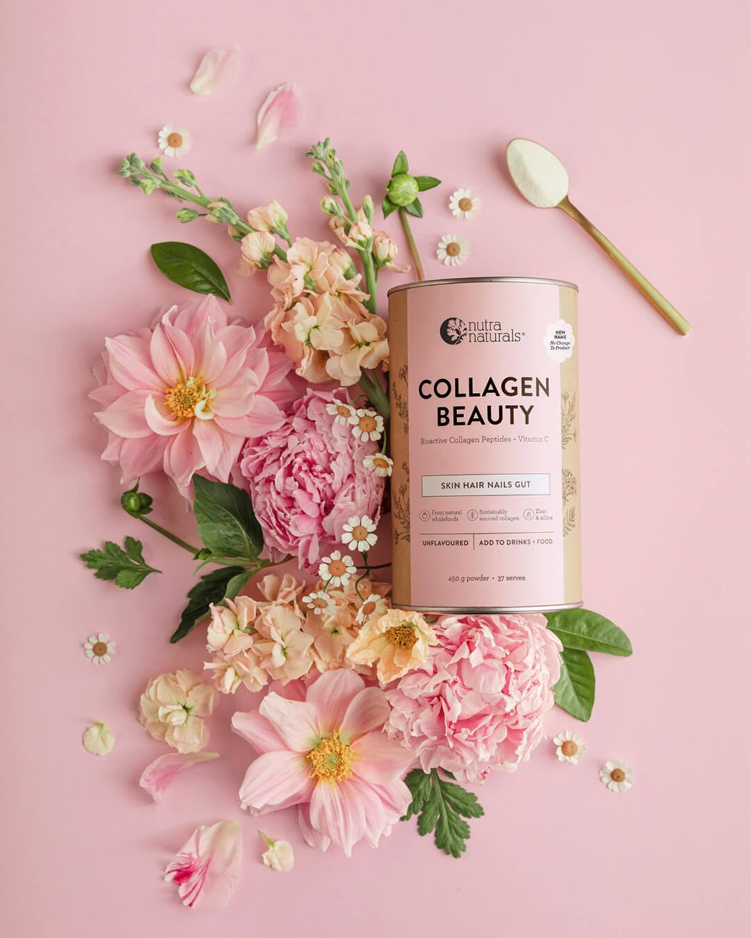 Nutra Naturals Collagen Beauty Powder 672g, VERISOL Bioactive Collagen Peptides + 100% RDI Vitamin C, Supports Skin, Hair, Nails + Gut