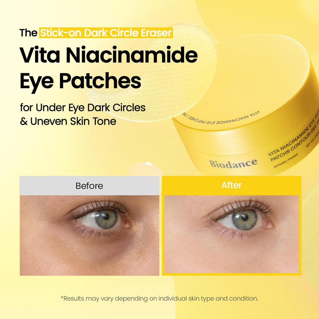 BIODANCE Collagen Peptide Eye Patches, Anti Wrinkle & Smile Line Patches for Face, Under Eye Mask for Fine Lines & Eye Bags, Travel Essentials & Self Care Gifts for Women, Korean Skin Care (60 Count) | Under Eye Mask, Patches for Face, Travel Essentials,