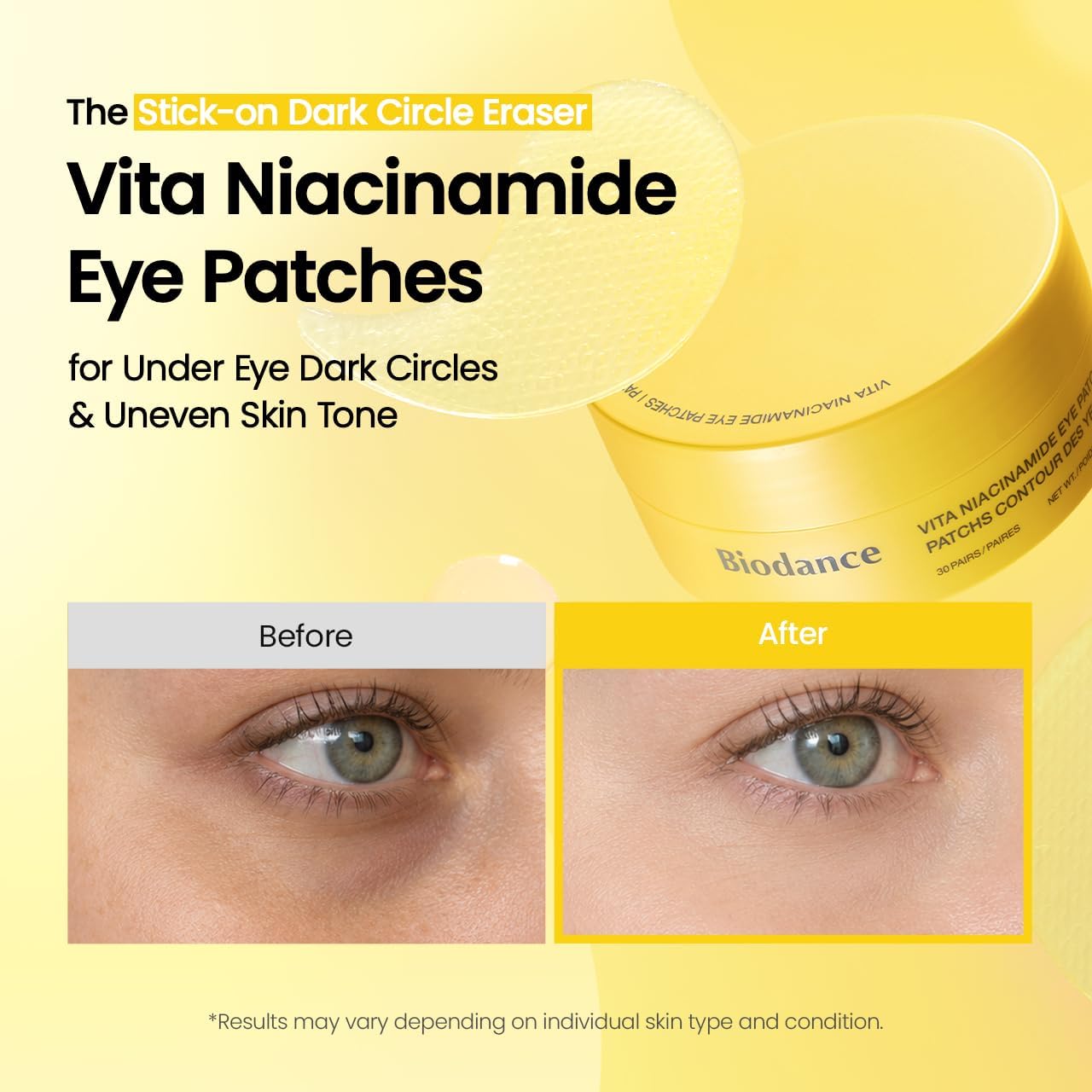 BIODANCE Collagen Peptide Eye Patches, Anti Wrinkle & Smile Line Patches for Face, Under Eye Mask for Fine Lines & Eye Bags, Travel Essentials & Self Care Gifts for Women, Korean Skin Care (60 Count) | Under Eye Mask, Patches for Face, Travel Essentials,