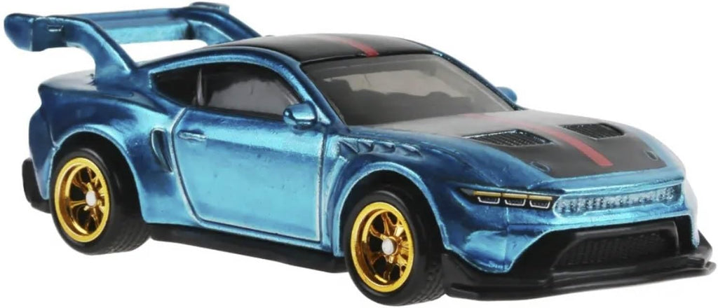 Hot Wheels Factory Fresh Ford Mustang GTD, Super Treasure Hunt, 3/5, Gold Wheels, 1:64 Scale