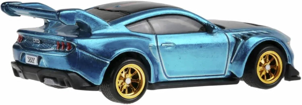 Hot Wheels Factory Fresh Ford Mustang GTD, Super Treasure Hunt, 3/5, Gold Wheels, 1:64 Scale