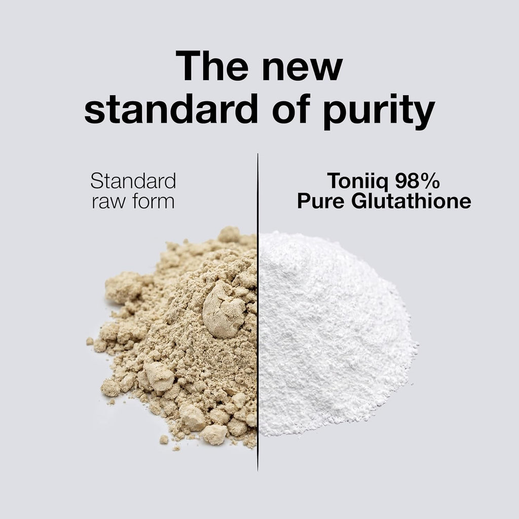 Ultra High Strength Glutathione Capsules - 1000mg Concentrated Formula - 98%+ Highly Purified and Highly Bioavailable - Non-GMO Fermentation - 120 Capsules Reduced Glutathione Supplement