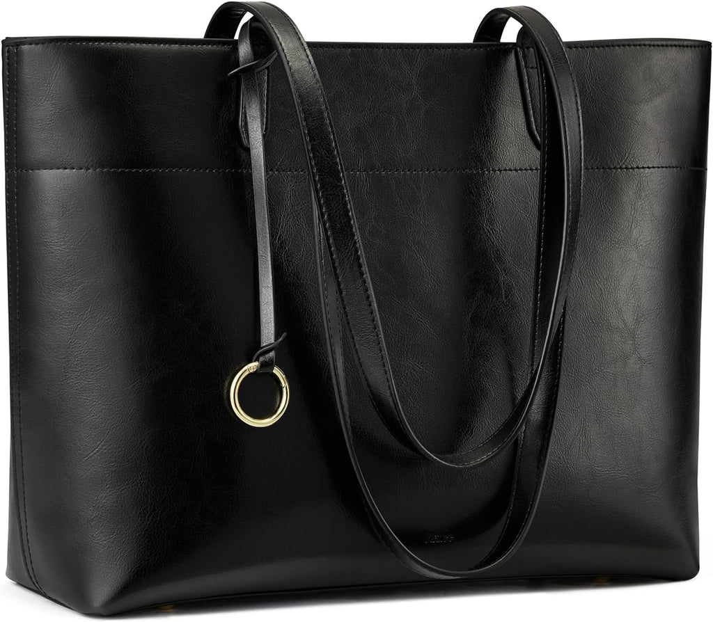 Kattee Vintage Genuine Tote Bag for Women Work Shoulder Purse
