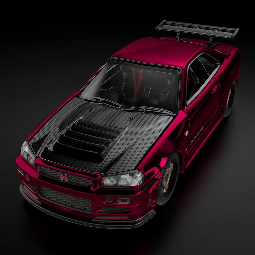 Hot Wheels Nissan Skyline GT-R (BNR34) RLC Exclusive Collectors sELECTIONs - Oxblood Red