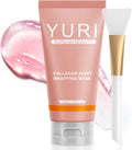 YURI Collagen Night Wrapping Mask: Overnight Collagen Peel Off Mask - Achieve Glass Skin with Elasticity & Hydration - Deep Hydration Overnight - Renews Skin Balance - For All Skin Types(2.53 fl.oz)