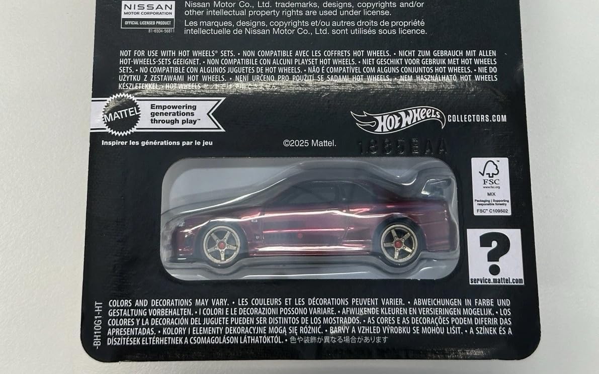 Hot Wheels Nissan Skyline GT-R (BNR34) RLC Exclusive Collectors sELECTIONs - Oxblood Red
