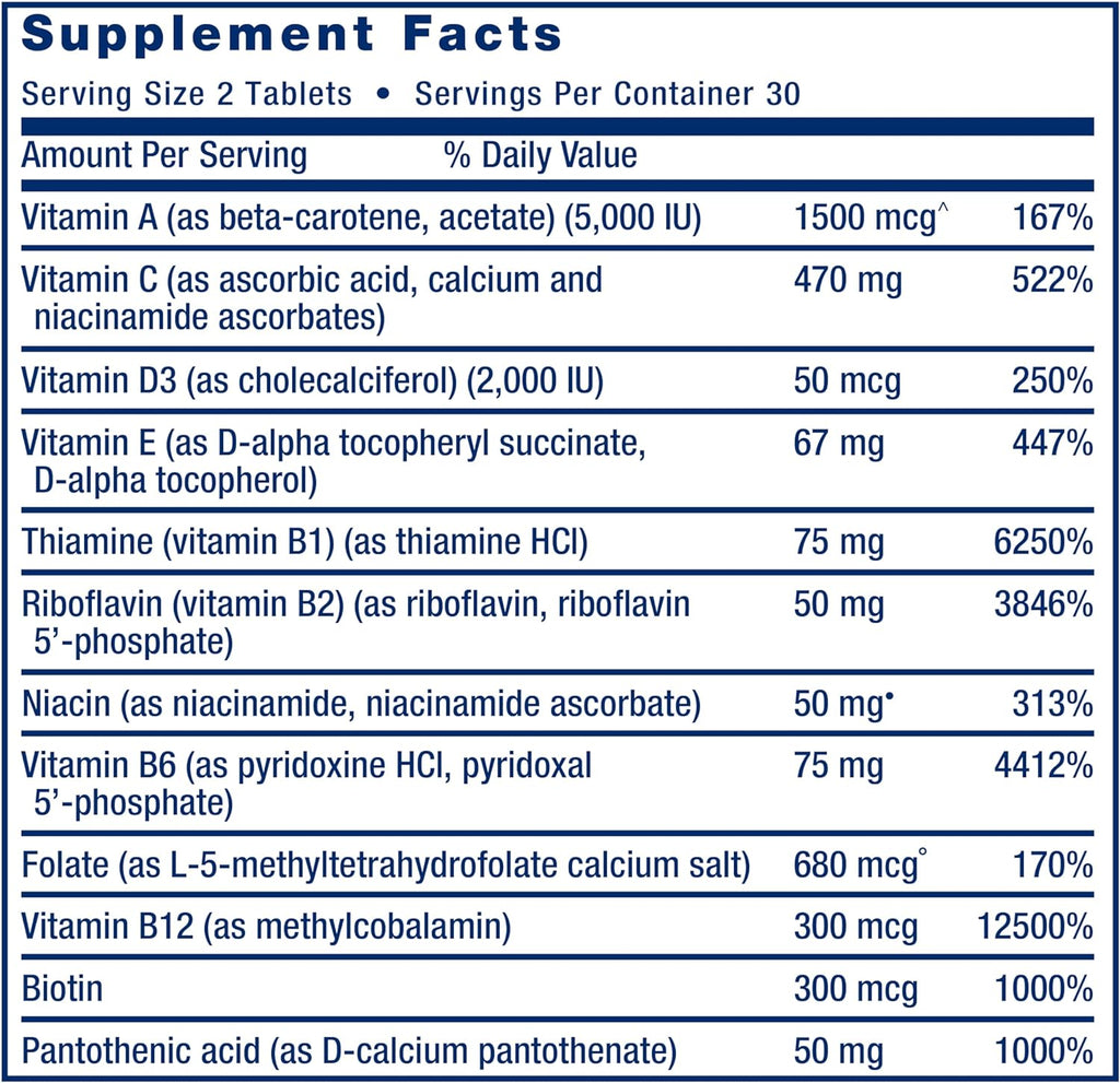 Life Extension Two Per Day (High Potency Multi-vitamin & Mineral Supplement), 120 Tablets