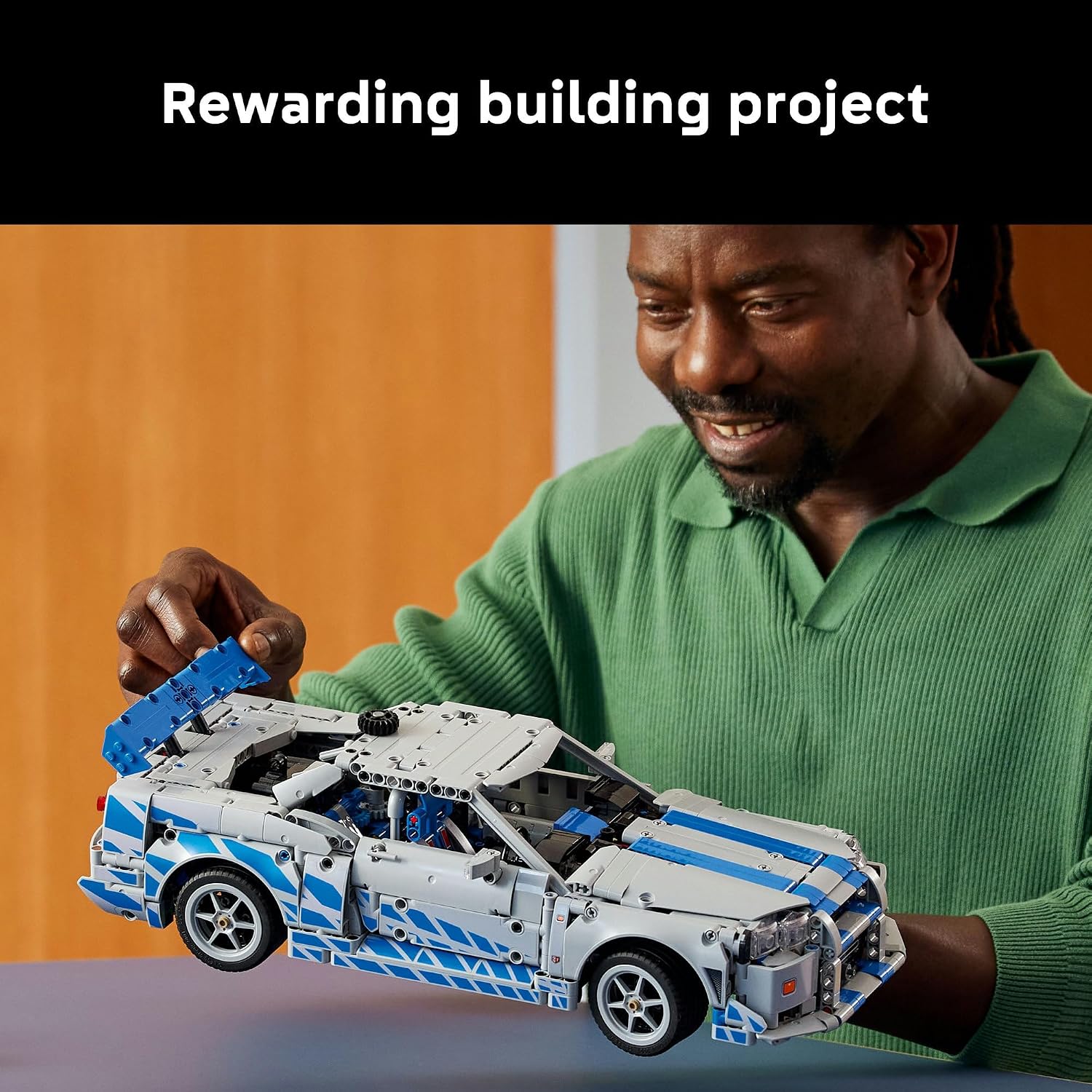 LEGO® Technic™ 2 Fast 2 Furious Nissan Skyline GT-R (R34) Car 42210 Model Kit, Vehicle Building Set, Creative Toy Set for Men, Women or Any Adult Fan