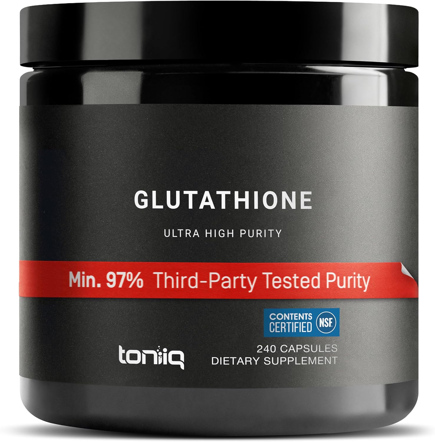 Ultra High Strength Glutathione Capsules - 1000mg Concentrated Formula - 98%+ Highly Purified and Highly Bioavailable - Non-GMO Fermentation - 120 Capsules Reduced Glutathione Supplement