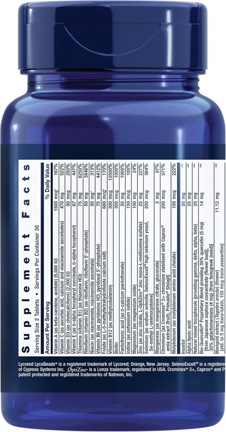 Life Extension Two Per Day (High Potency Multi-vitamin & Mineral Supplement), 120 Tablets