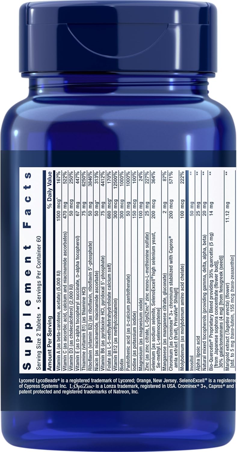 Life Extension Two Per Day (High Potency Multi-vitamin & Mineral Supplement), 120 Tablets