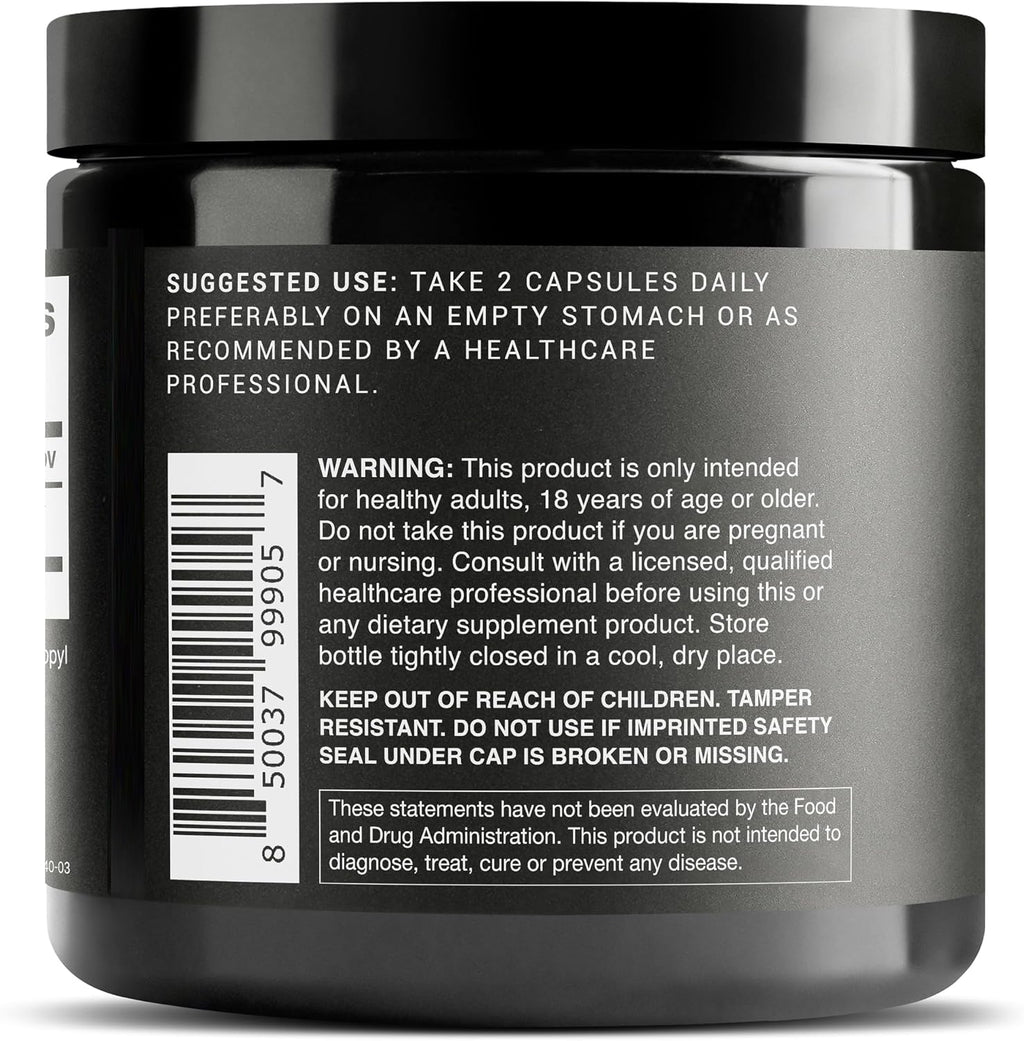 Ultra High Strength Glutathione Capsules - 1000mg Concentrated Formula - 98%+ Highly Purified and Highly Bioavailable - Non-GMO Fermentation - 120 Capsules Reduced Glutathione Supplement